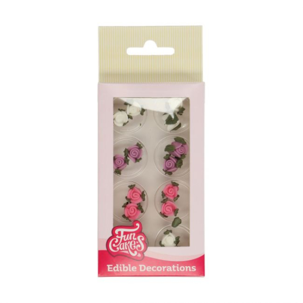 Sugar Decoration - Roses with Leaves
